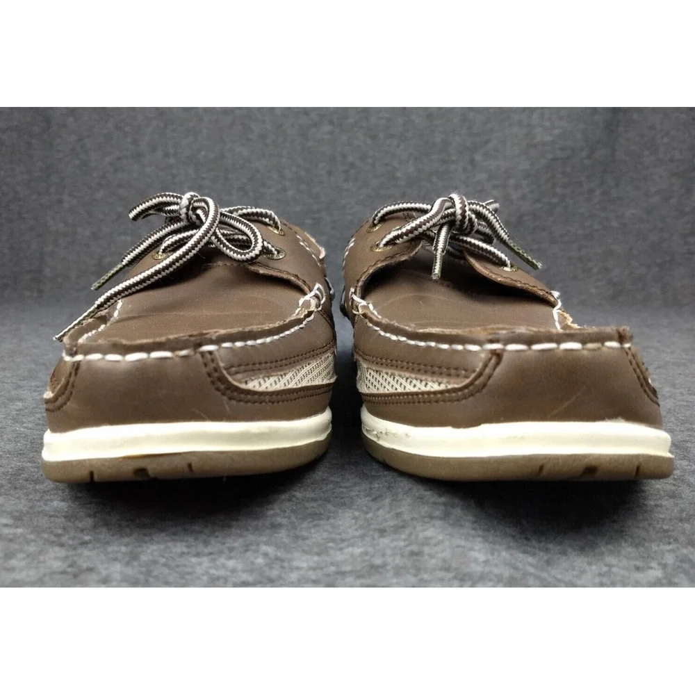 Island Surf Co Boat Deck Shoes Cod Dark Brown Men's 8M Lace Up Round Toe Cushion - Picture 4 of 16